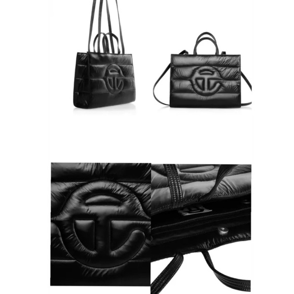 🔥NEW TELFAR‎ Medium Puffer Shopper Tote - Black SOLD OUT! With dust bag - Picture 3 of 8